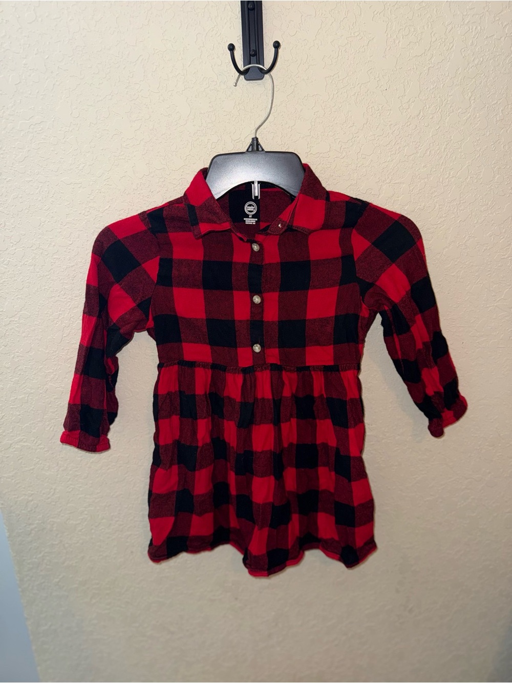 Wonder Nation toddler girls plaid dress
